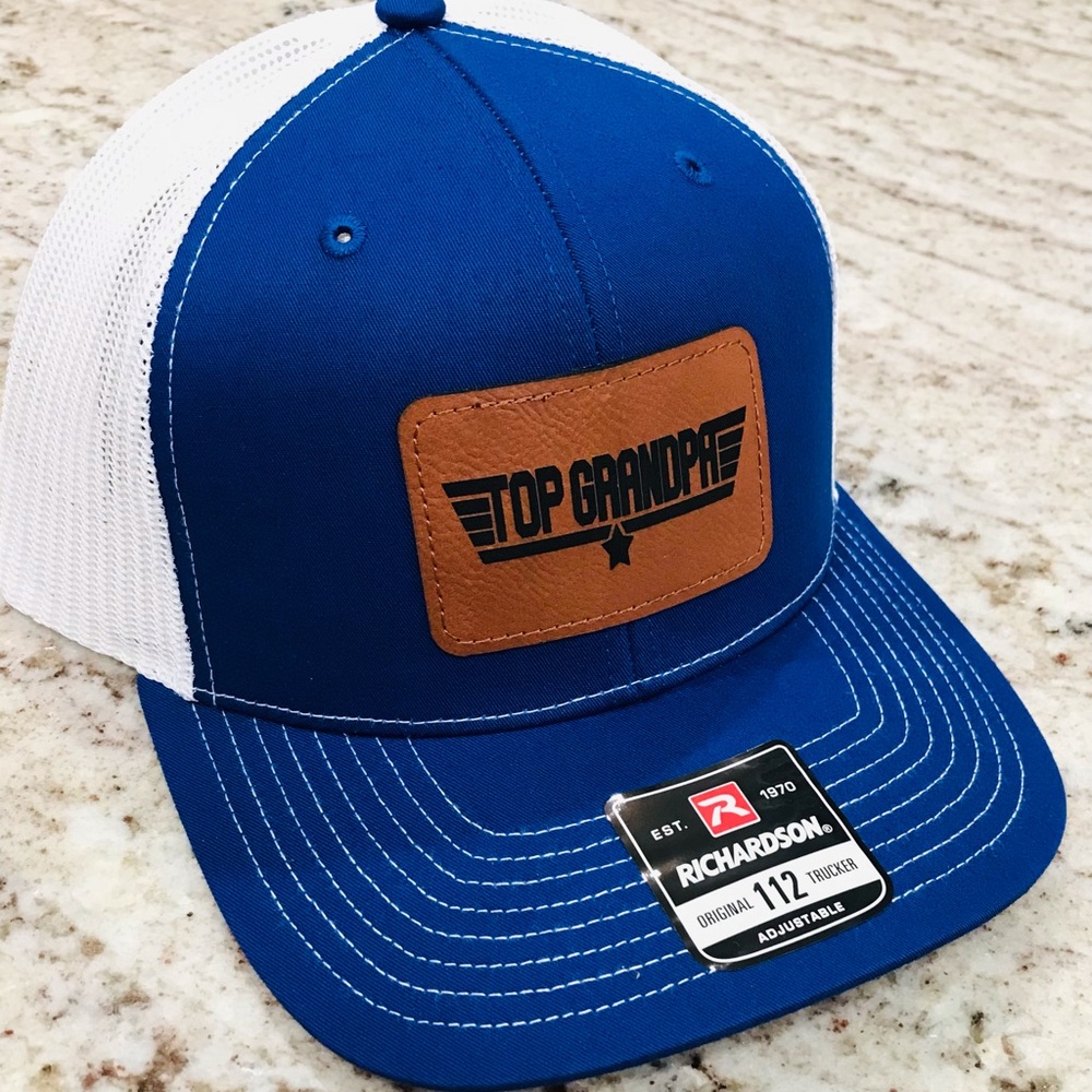 Richardson 112 Leather patch hat 🧢
